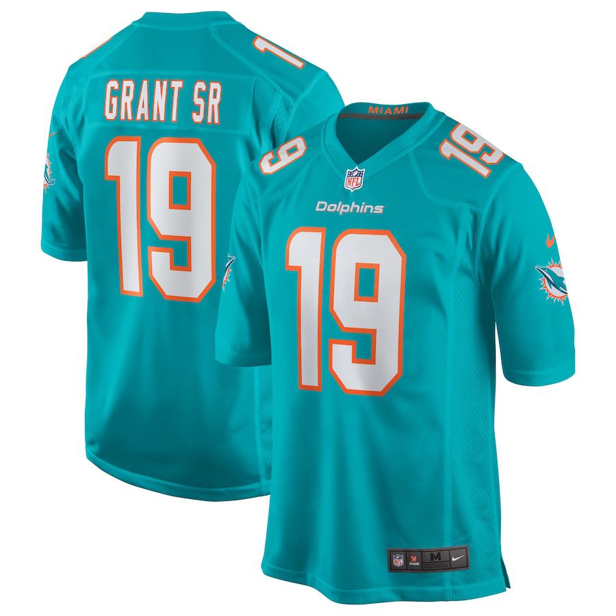 Men Miami Dolphins #19 Jakeem Grant Sr Nike Green Game NFL Jersey->miami dolphins->NFL Jersey